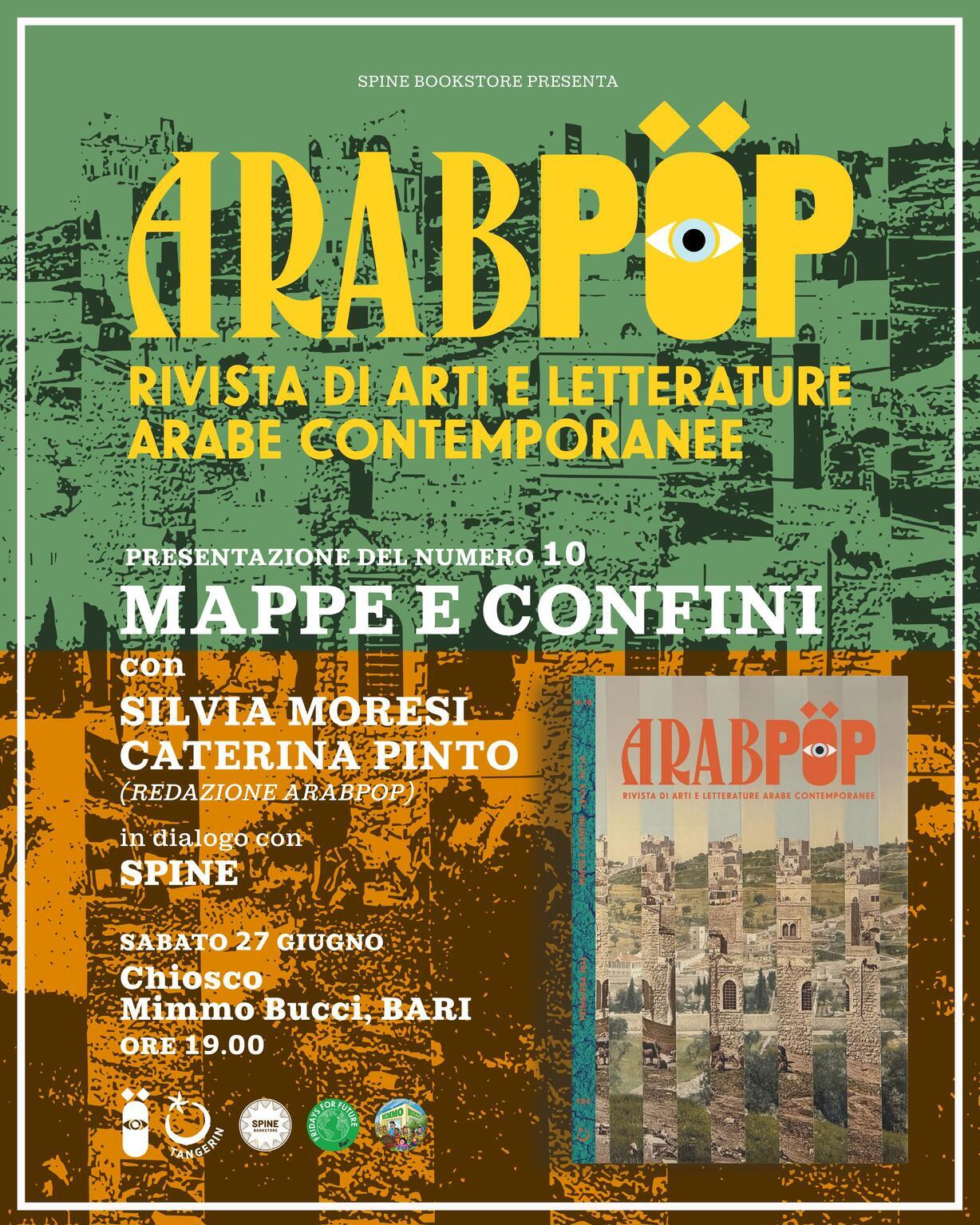 Locandina di Presentazione di ARABPOP 10 - Mappe e confini