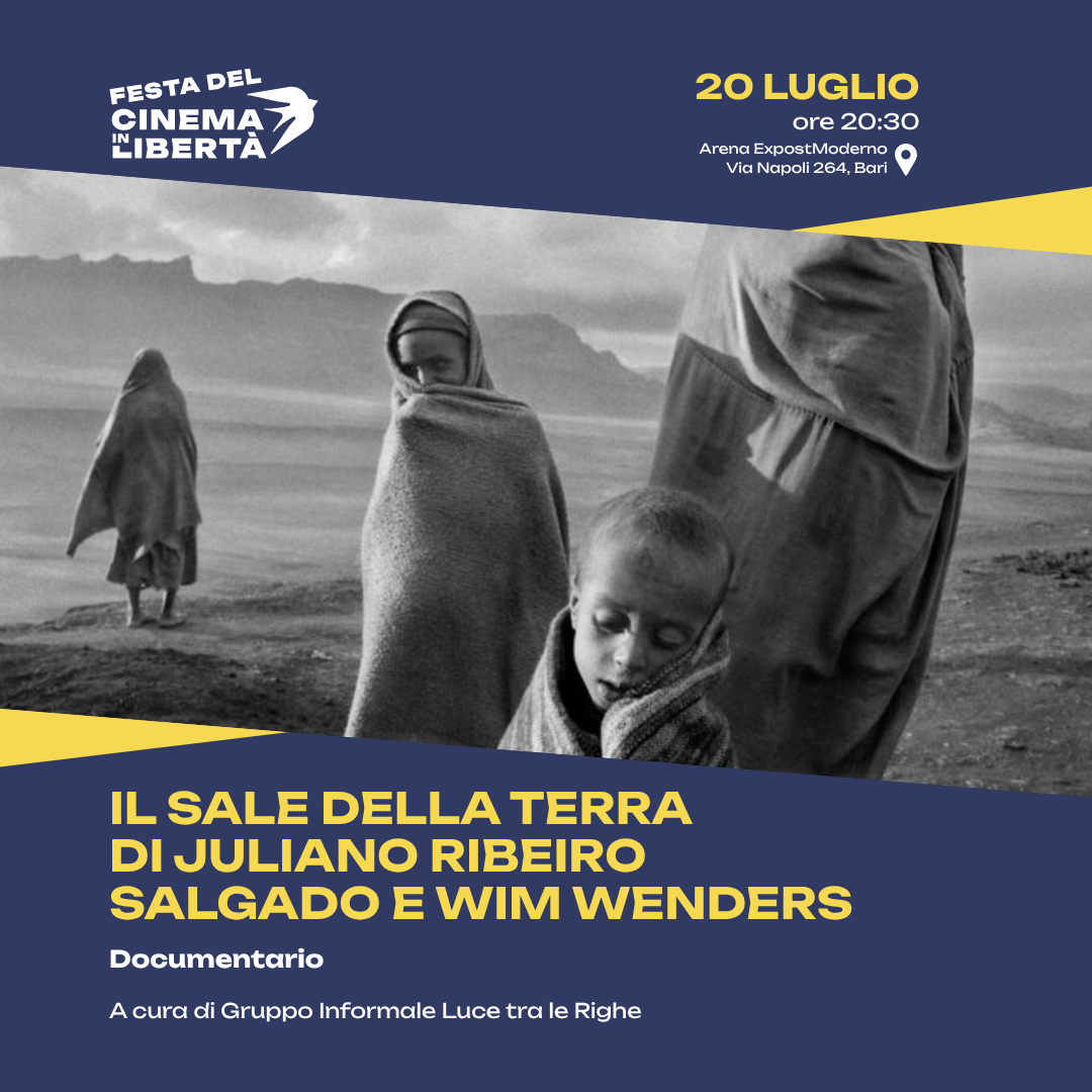 Locandina di Il Sale della Terra di Juliano Ribeiro Salgado e Wim Wenders - Festa del Cinema in Libertà 2026